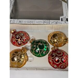 Vintage‎ Christmas Ornaments Treasures For Less Gold Red Green Holiday Decor